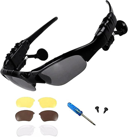 Bluetooth Smart Polarized Sunglasses (All in One: Bluetooth, Headphone, Mic, UV Protection, Make & Receive Phone Calls)