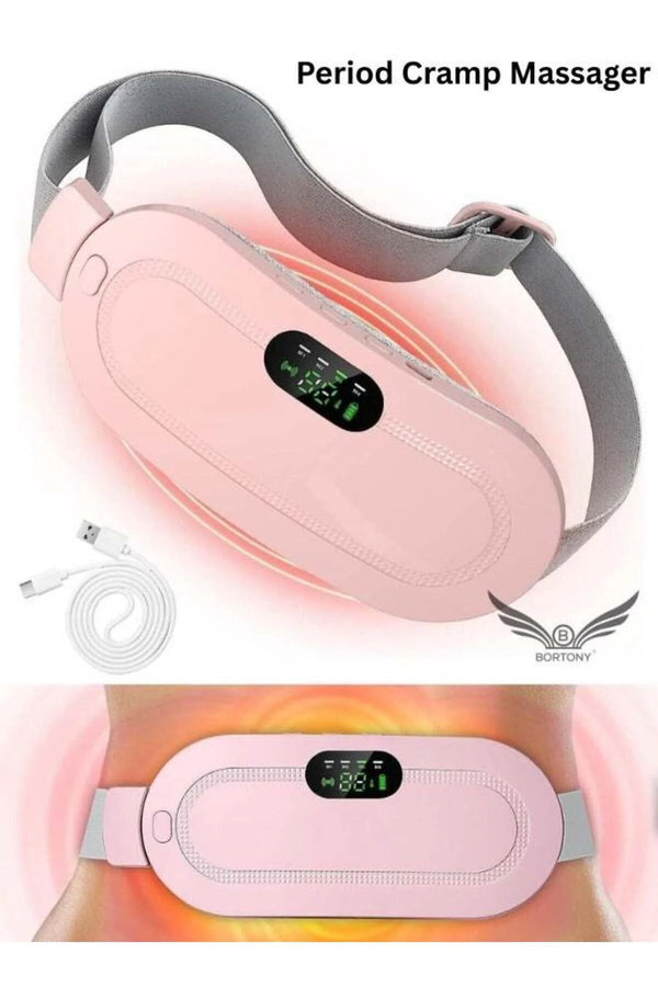 Electric Period Cramp Massager Vibrating Heating Belt