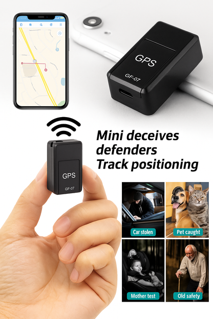 Mini GPS Tracker - GF07 Mini Smart GPS Real-Time Tracking Locator Magnetic